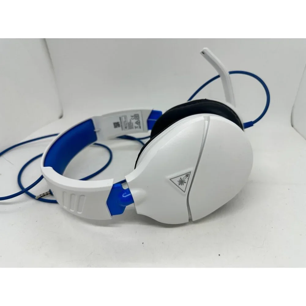 Turtle Beach Recon 70 Wired Gaming Headset 3.5mm Jack White/Blue Over-Ear Noise-